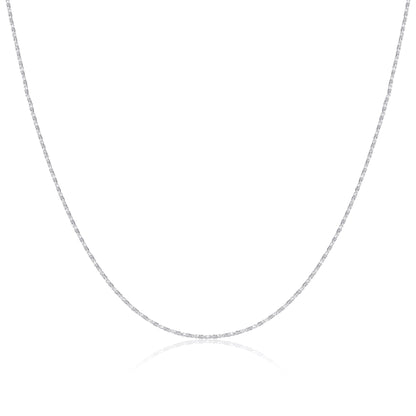 Sterling Silver Twisted Box Chain 16 - 24 Inches