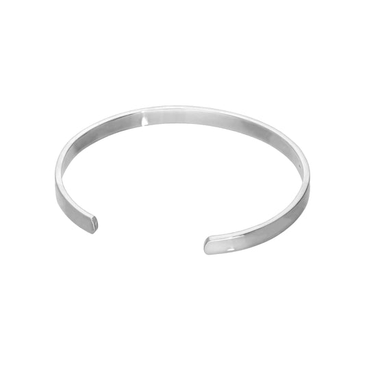 Sterling Silver Engravable Plain 70mm Large Bangle