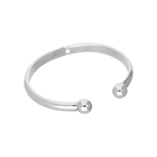 Sterling Sølv Dame Tykk Heavy 66mm Torque Bangle