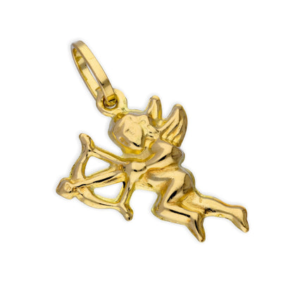 9ct Gold Cupid Angel Charm