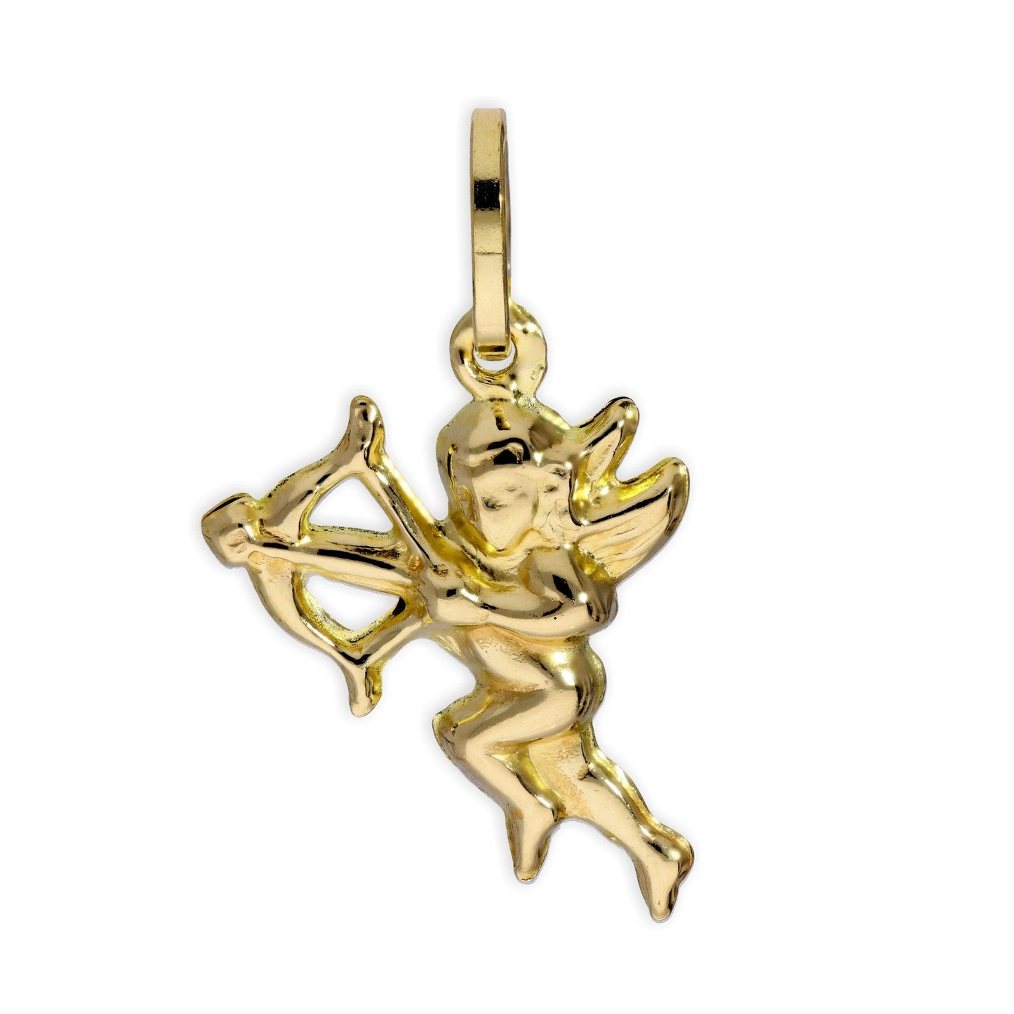 9ct Gold Cupid Angel Charm