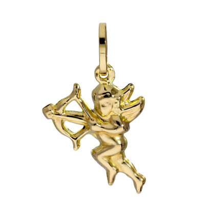 9ct Gold Cupid Angel Charm