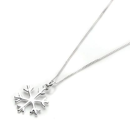 Sterling Silver Winter Snowflake Necklace