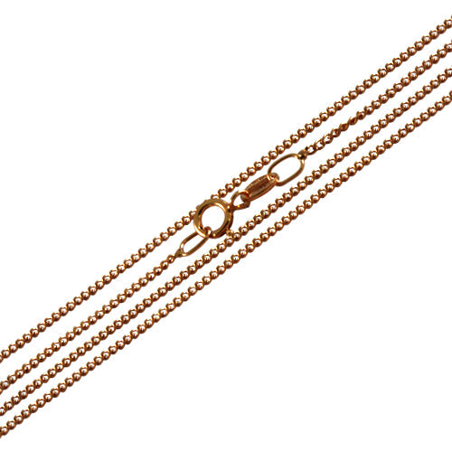 9ct Rose Gold Diamond Cut Curb Chain