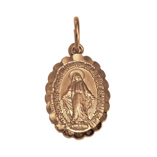 9ct Rose Gold Miraculous Medal