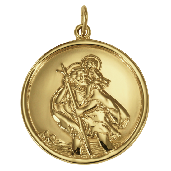 9ct Gold St Christopher Pendant