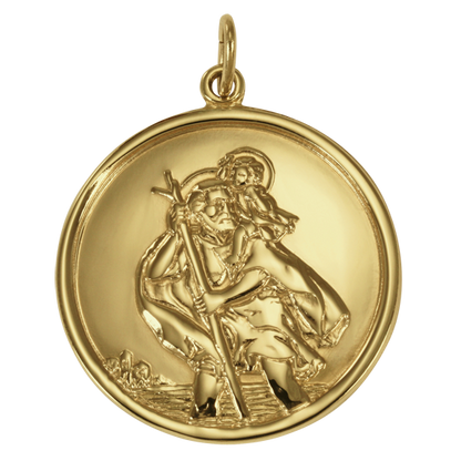 9ct Gold St Christopher Pendant