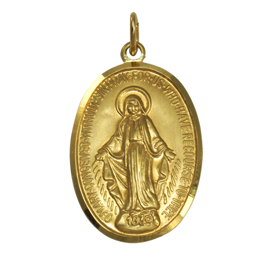 Gold Miraculous Medal