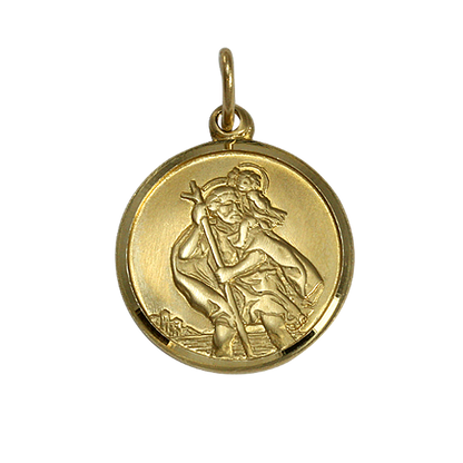 9ct Gold St Christopher Pendant