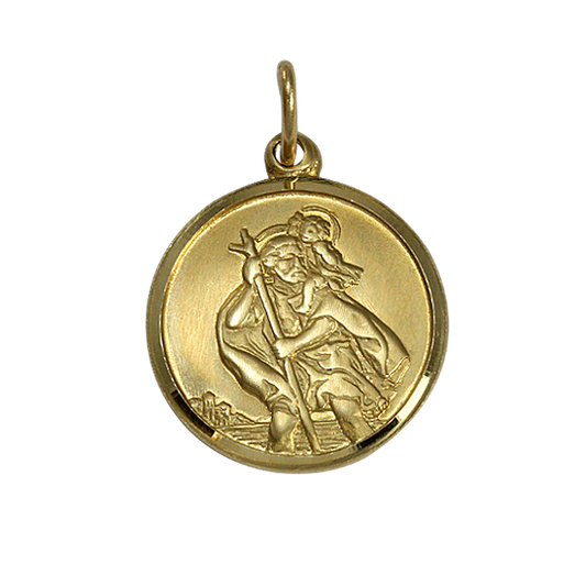 9ct Gold St Christopher Pendant