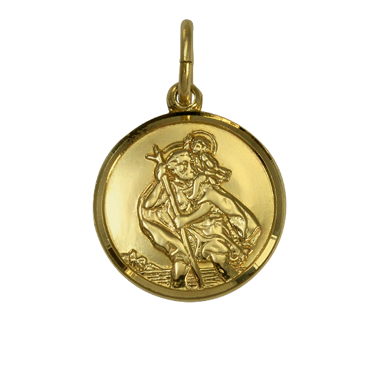 9ct Gold St Christopher Pendant