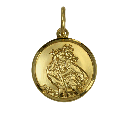 9ct Gold St Christopher Pendant