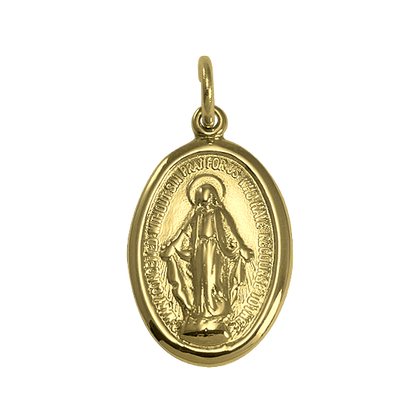 Gold Miraculous Medal - Polished or Matt