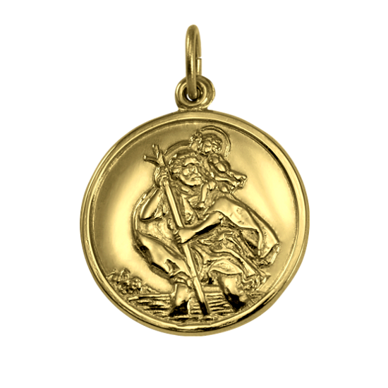 9ct Gold St Christopher Pendant