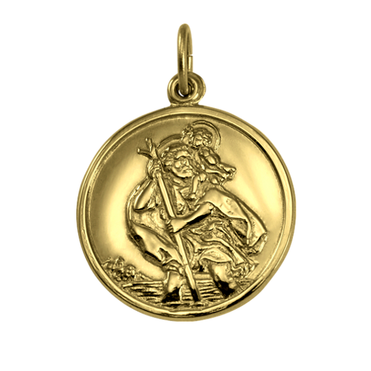 9ct Gold St Christopher Pendant