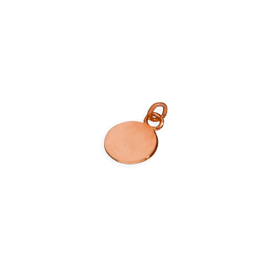 9ct Rose Gold Circle Bracelet Tag