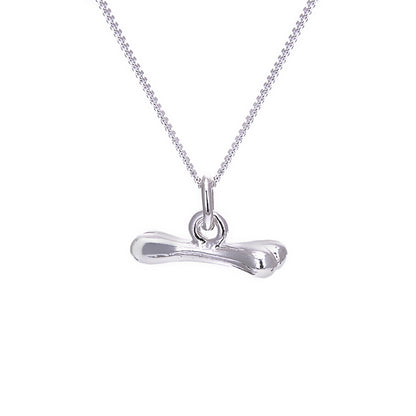 Sterling Silver Dog Bone Necklace