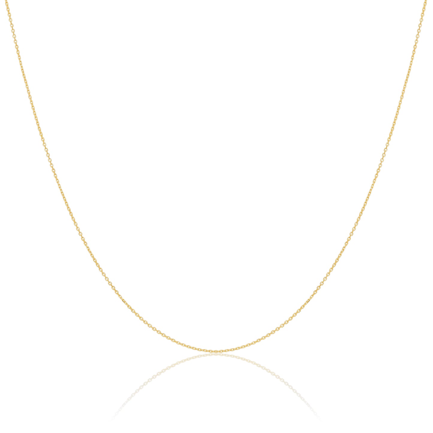 9ct Gold Faceted Trace Chain 16 - 22 Inches