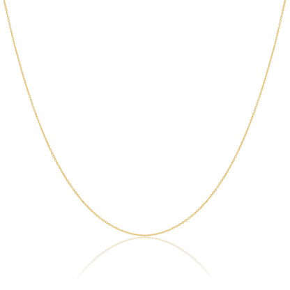 9ct Gold Faceted Trace Chain 16 - 22 Inches