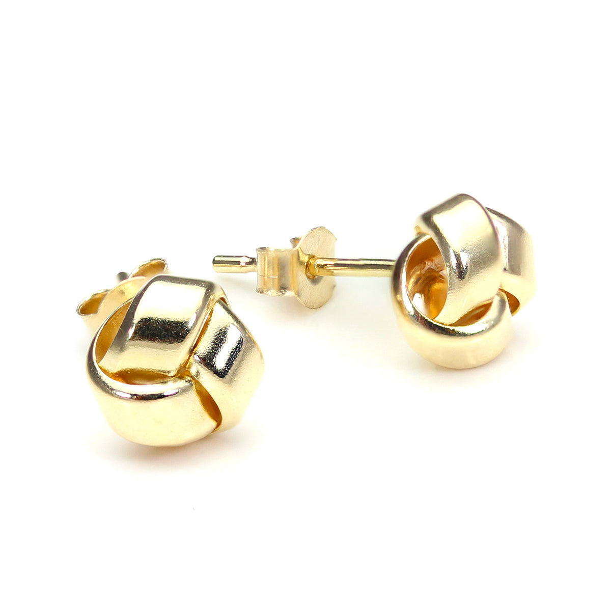 9ct Yellow Gold 6mm Knot Stud Earrings