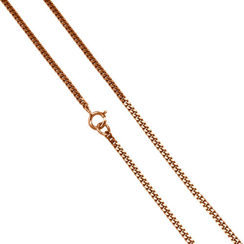 9ct Rose Gold Diamond Cut Curb Chain